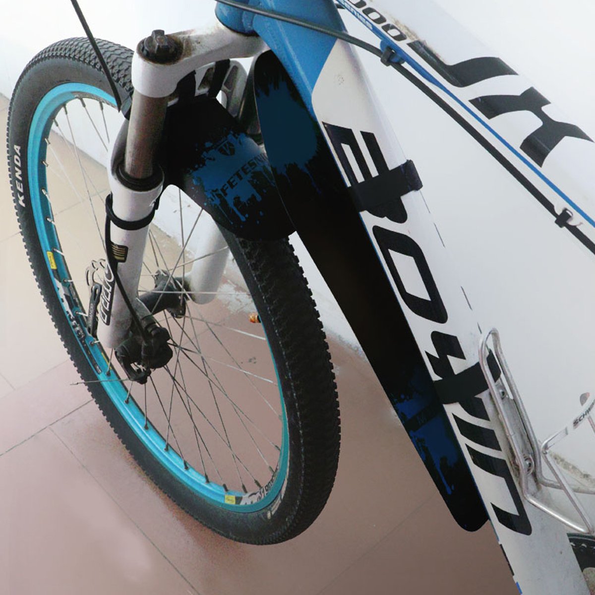 Garde-boue Avant Et Arrière Pour VTT / Vélo De Route - Bleu, Protection Contre Les éclaboussures