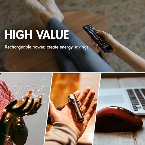 Miniatura 4 de Tenergy Batería recargable AAA batería AAA NiMH de alta capacidad de 1000 mAh baterías triple A de 12 V paquete de 60