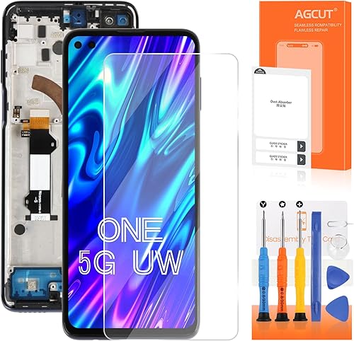 Para Moto One 5G UW Reemplazo de pantalla para Moto G 5G Plus LCD para Moto One 5G Pantalla LCD XT2075-2, XT2075-3, XT2075 LCD Digitalizador Touch