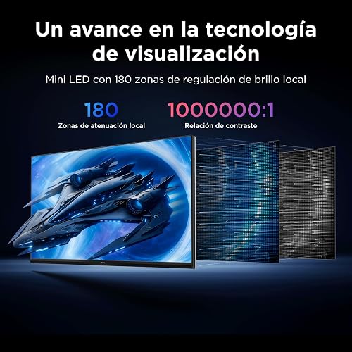 TCL Moniteur QD-Mini-LED 25G64 25", résolution Full HD, 300 Hz, Panneau Fast-IPS, HDR 600 nits, Temps de réponse de 1 ms GTG, AMD Freesync Premium, Compatible G-Sync - 5