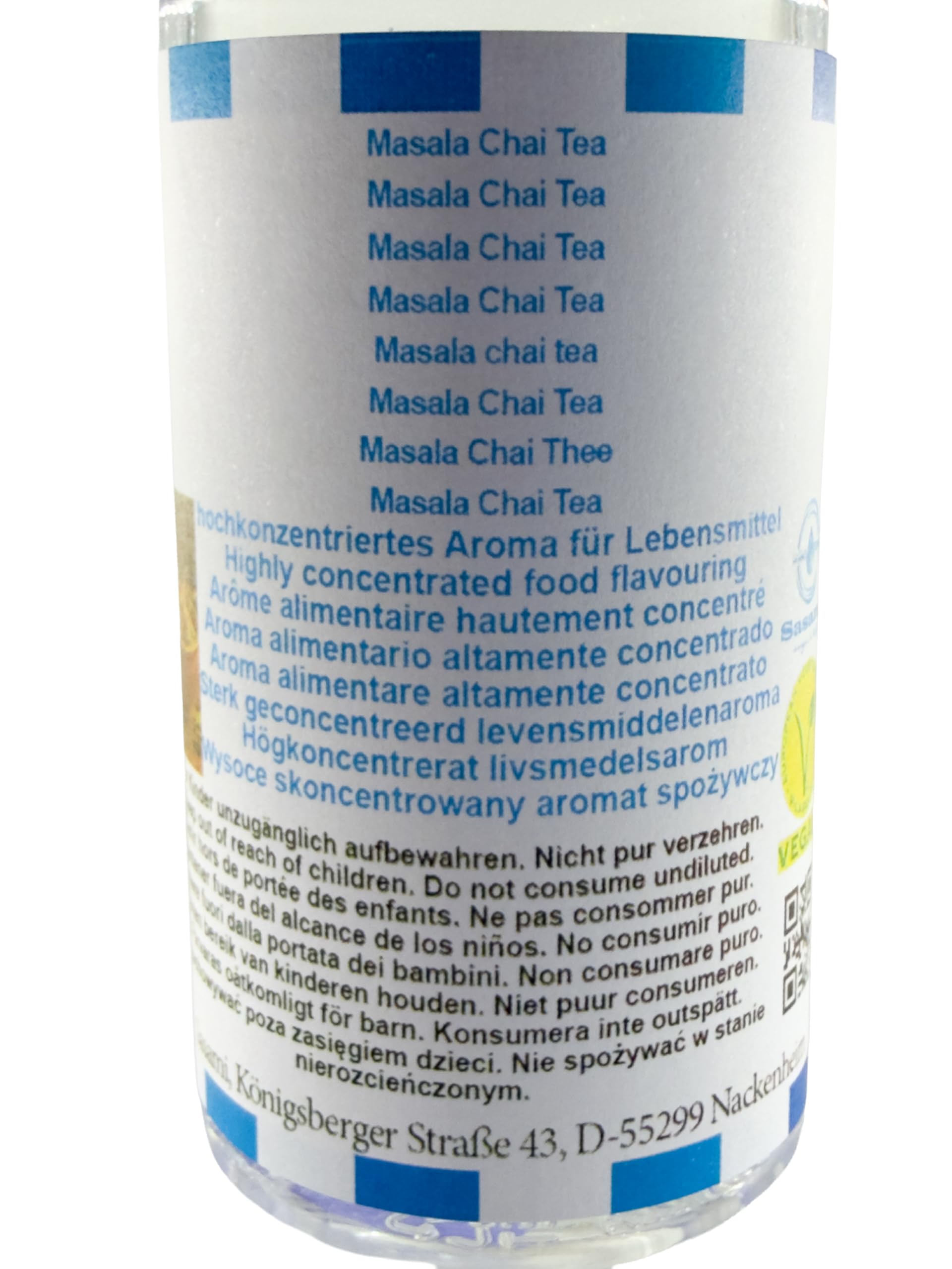 Masala chai tea aroma concentrato - vegano - Sasami - 100ml