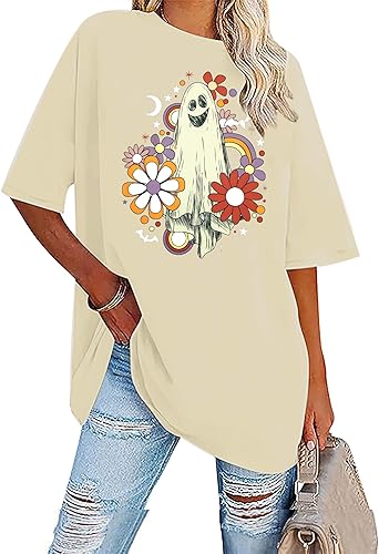 Camiseta de Halloween para mujer, diseño de calabaza King, camiseta de personajes de cara para fiesta de Halloween