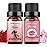 Sedbuwza Rose Peony Essential Oil Set, Rose Fragrance Oil Peony Scent Oil Set for Diffuser, Aromatherapy, Massage, Soap, Candle Making 2 x 10 ml