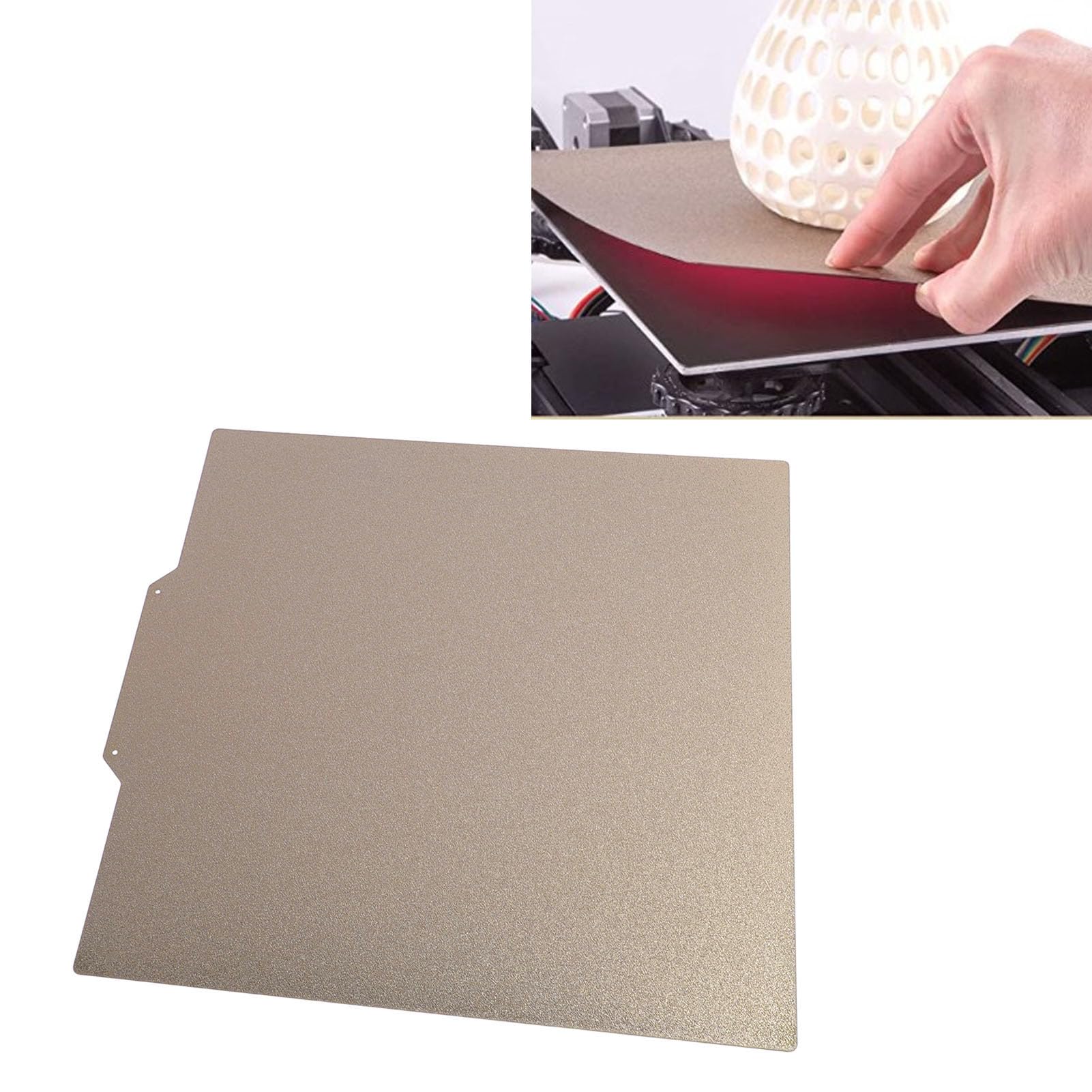 FILFEEL Doppelseitige 3D Drucker Bauplatte 430x430mm, Texturierte PEI und
