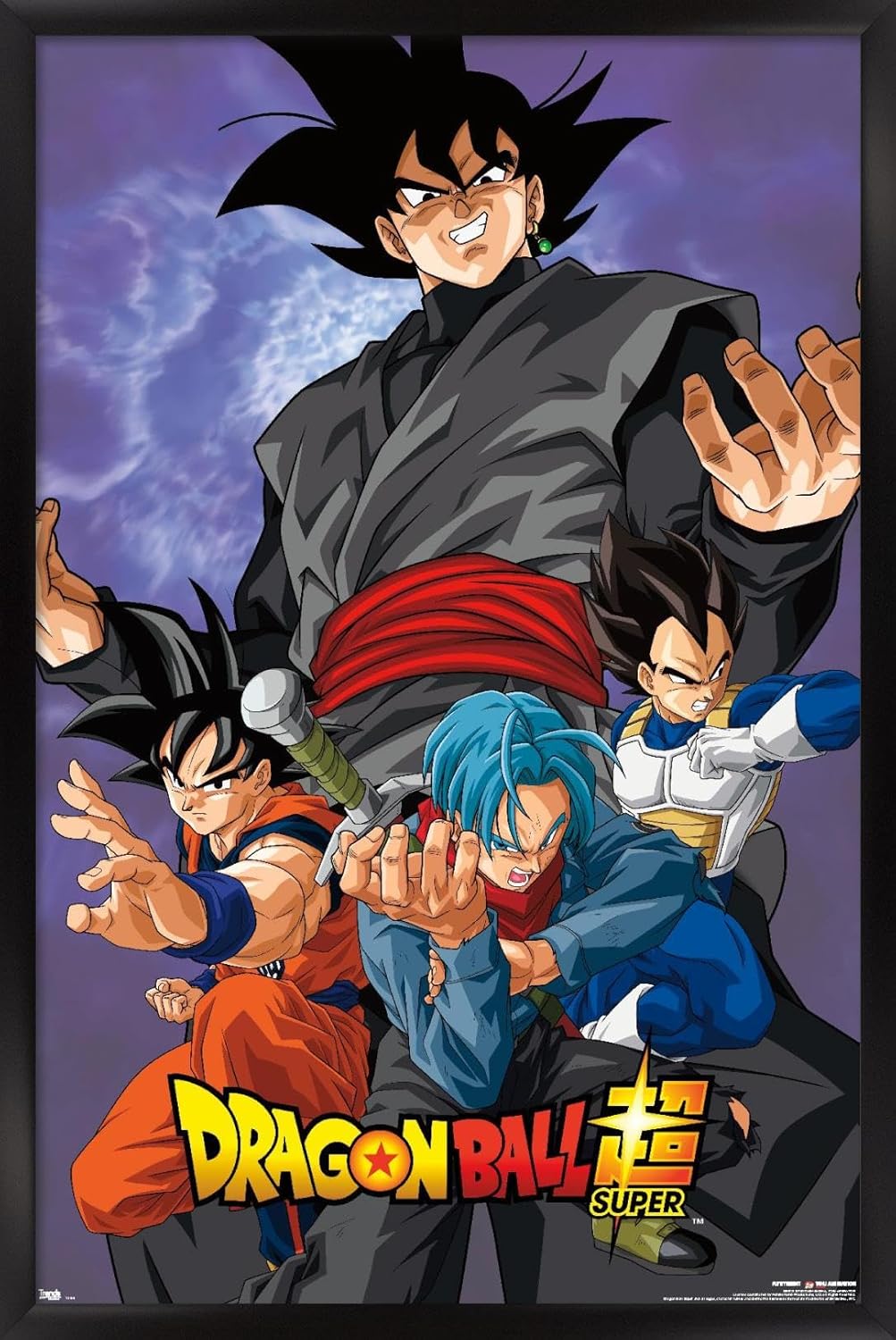 Trends International Dragon Ball: Super - VIllain Wall Poster, 14.725" x 22.375", Black Framed Version