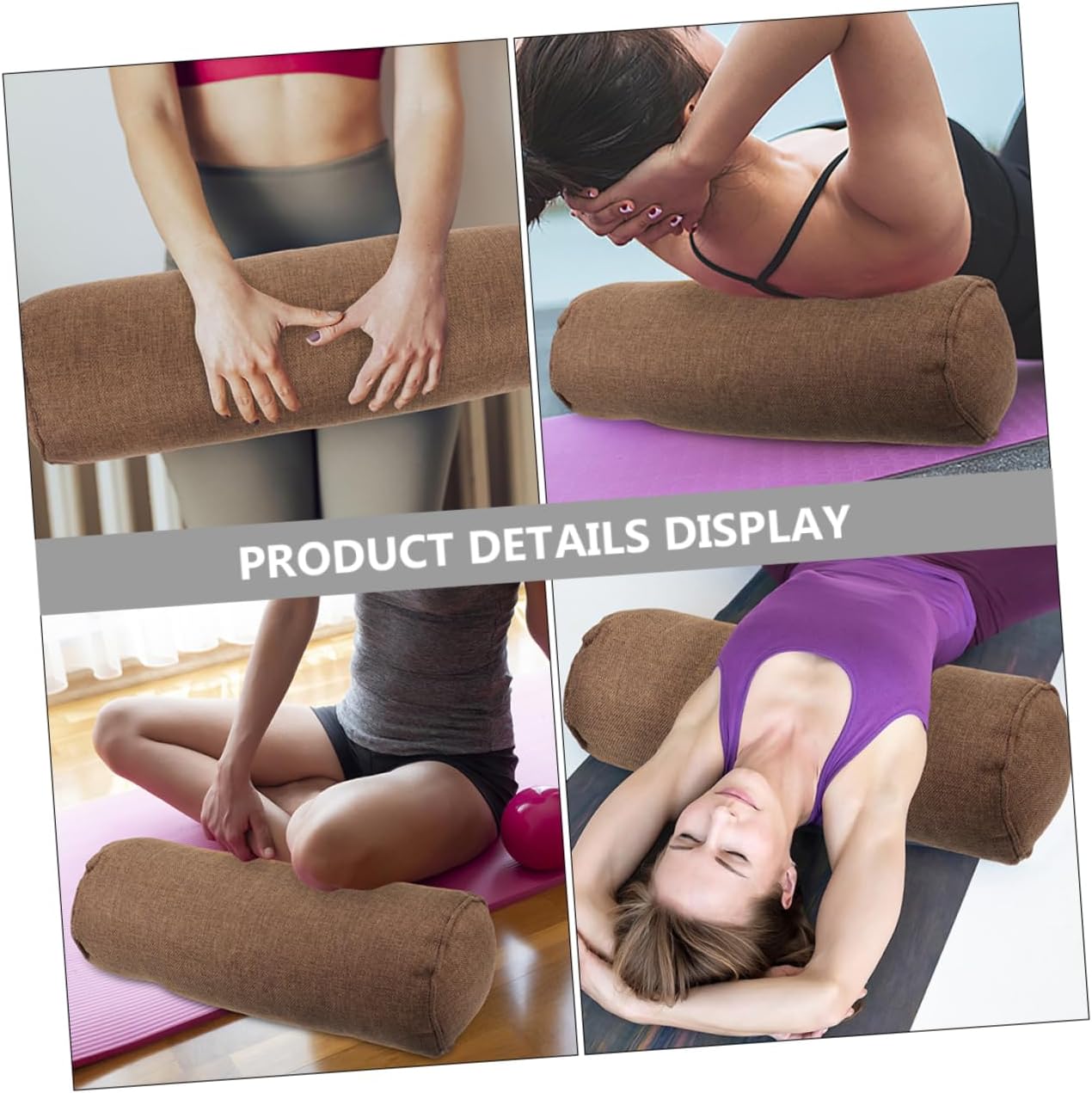 1pcs Yoga Accessory Pillow Home Yoga Pillow for Beginners Support Long Lumbar Bolster