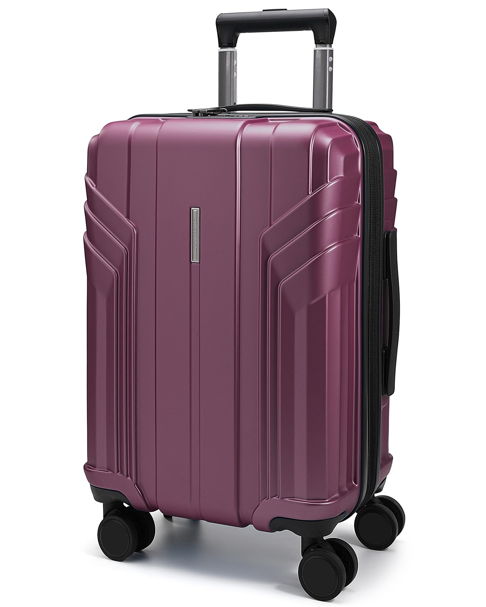 BAGSMART Carry On Purplish Red