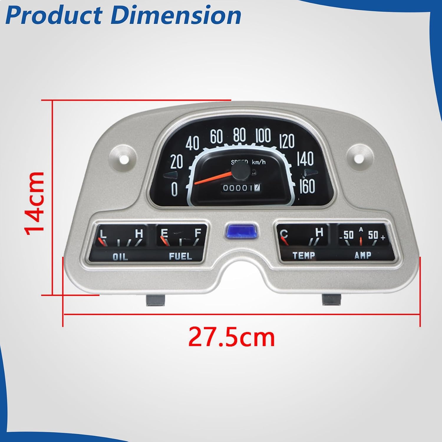WFLNHB Speedometer Gauge Cluster Replacement for Land Cruiser FJ40 FJ45 BJ40 1979-1985 83100-60180 12V
