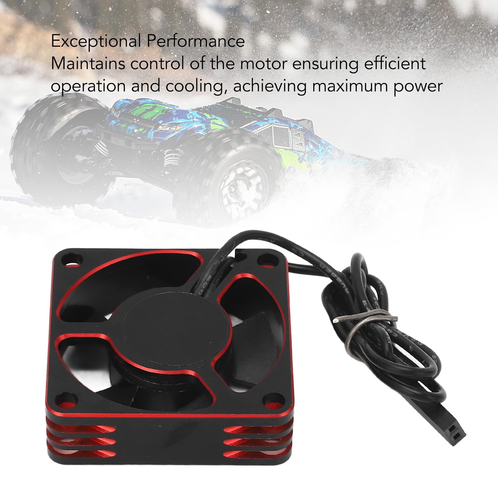 Ventilateur de Refroidissement du Moteur RC 35mm, 15000 Tr/min, Dissipateur de Chaleur Universel pour Voiture RC, Alliage en Aluminium