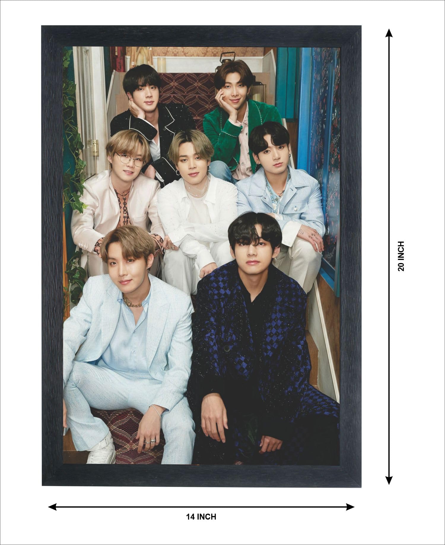 Chitransh Bts For BTS Army Wall Abstract Poster Photo Frames For