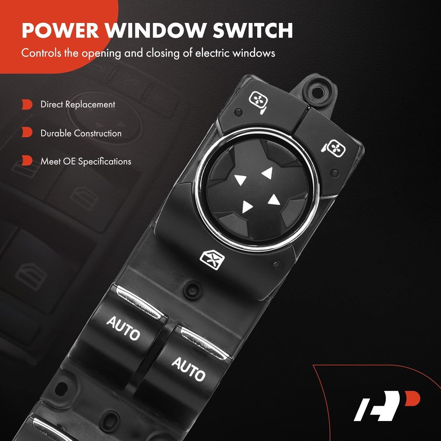 A-Premium Master Power Window Switch Compatible with Ford Explorer 2011-2015, Taurus 2013-2019, Police Interceptor Sedan Utility, Special Service Police Sedan, with Auto Up & Down