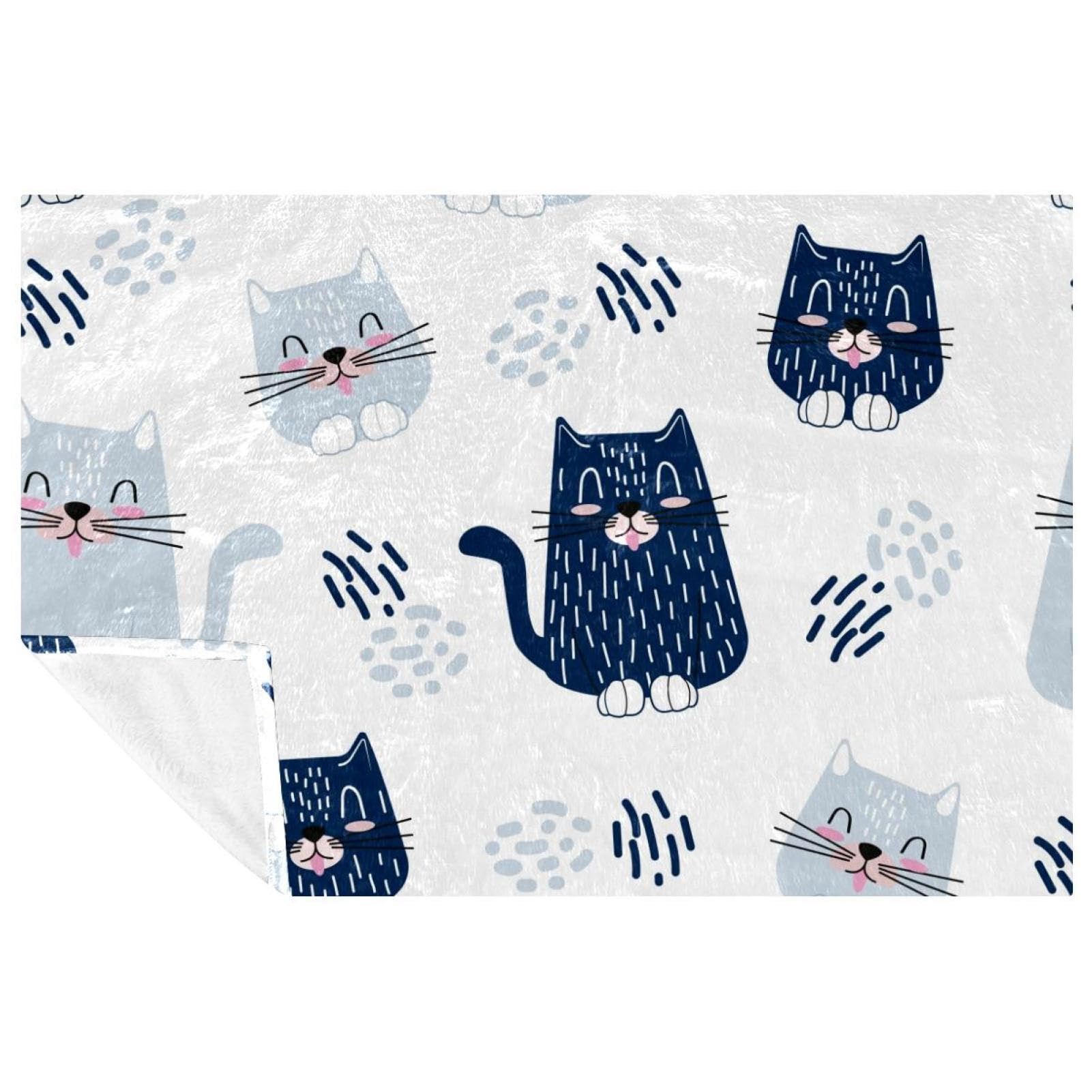 Couverture douce chaude chats mignons pour vos soirées cocooning au canapé