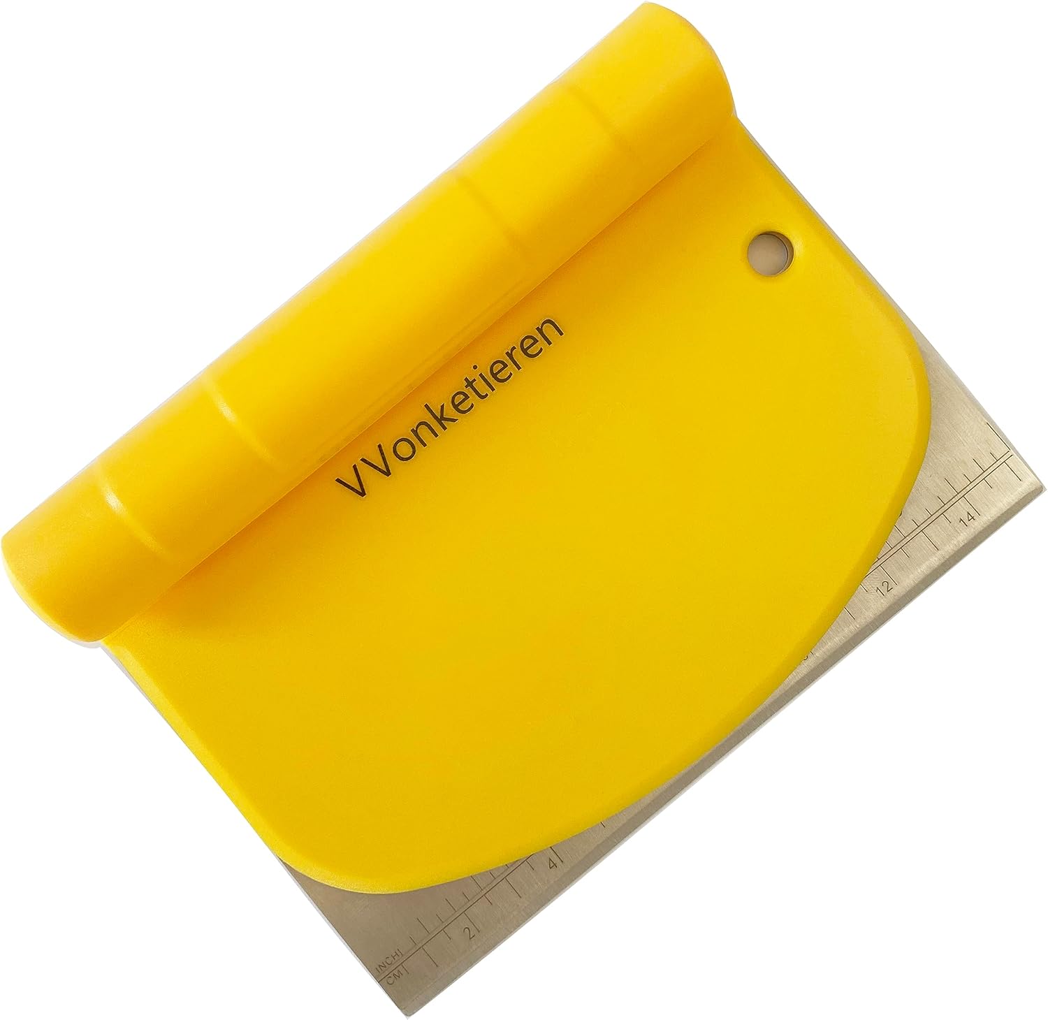 VVonketieren Bench Scraper for Baking, Stainless Steel