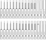30 Piece Hex Head Allen Wrench Drill Bit Set, 1/4 Inch Shank Metric and SAE S2 Steel Hex Bit Set, Magnetic Tips 50mm Long (SAE+METRIC BITS)