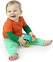 Vista 6 de Bright Starts Giggle & Glow Sonajero Musical Luminoso de Fácil Agarre Oball Juguete Elefante, Recién Nacido+, Unisex Verde (Green Elephant)