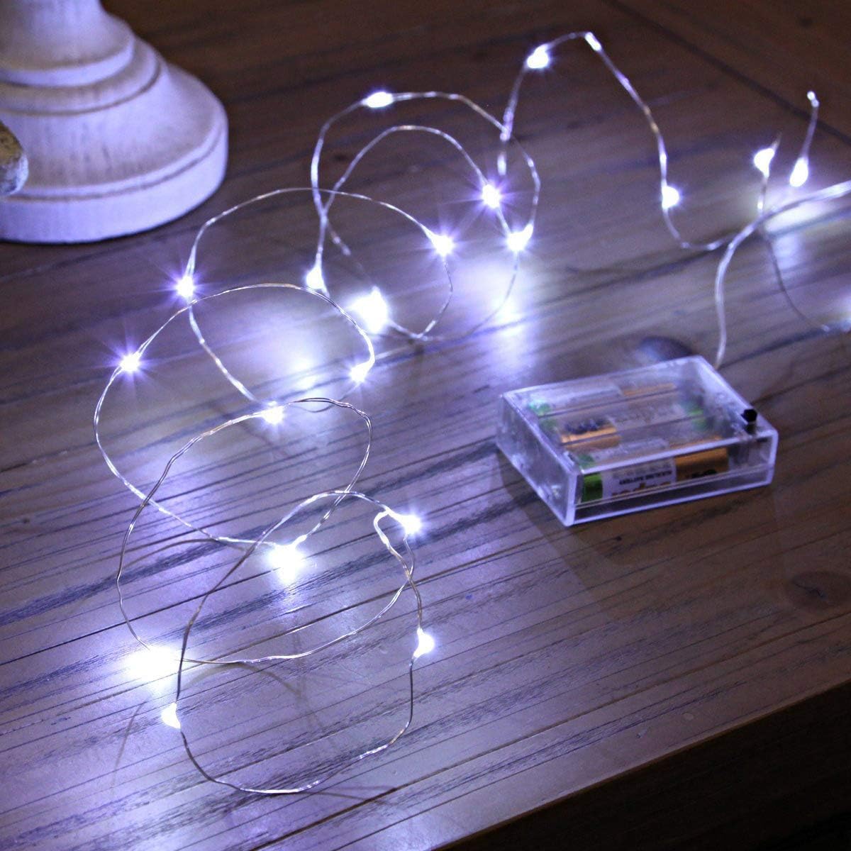 Amazon.com: LOLASATURDAYS™ 20 LED Wire String Lights 7ft Battery ...