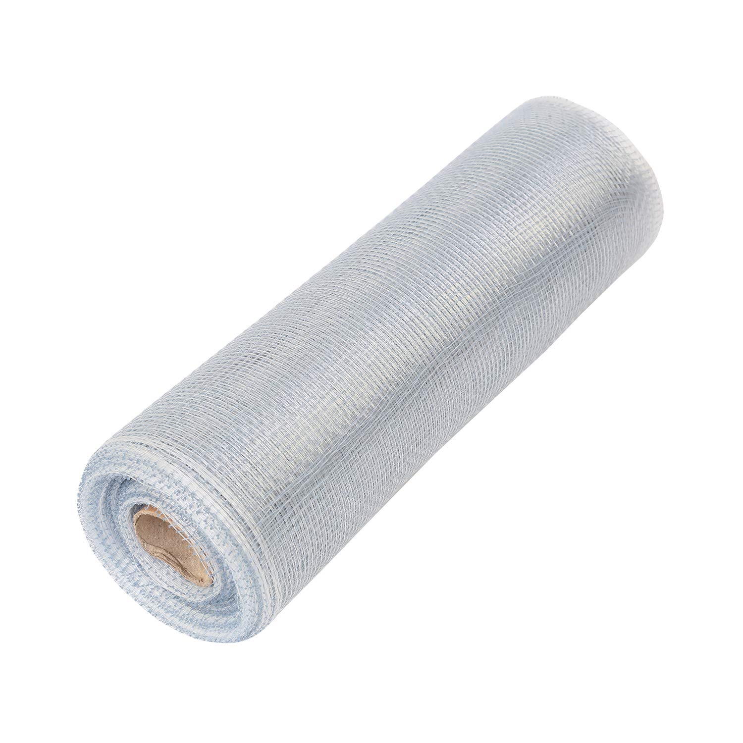 Sponsored Ad – ITIsparkle 25cm x 9.1m Deco Poly Mesh Ribbon - Silver Non Metallic