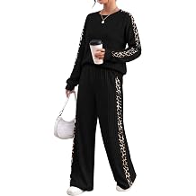 WIHOLL Two Piece Sets for Women Fall Outfits Lounge Sets Fashion Clothing