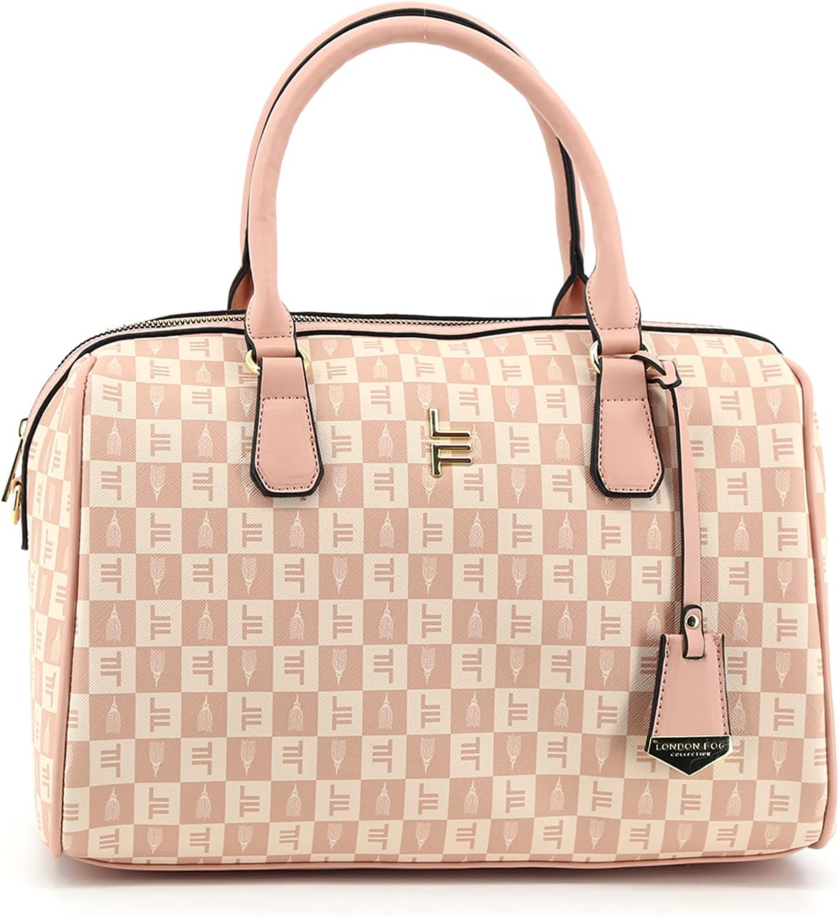 LONDON FOG CALLA Handbag for Women, Barrel Bag Vegan Leather Purse