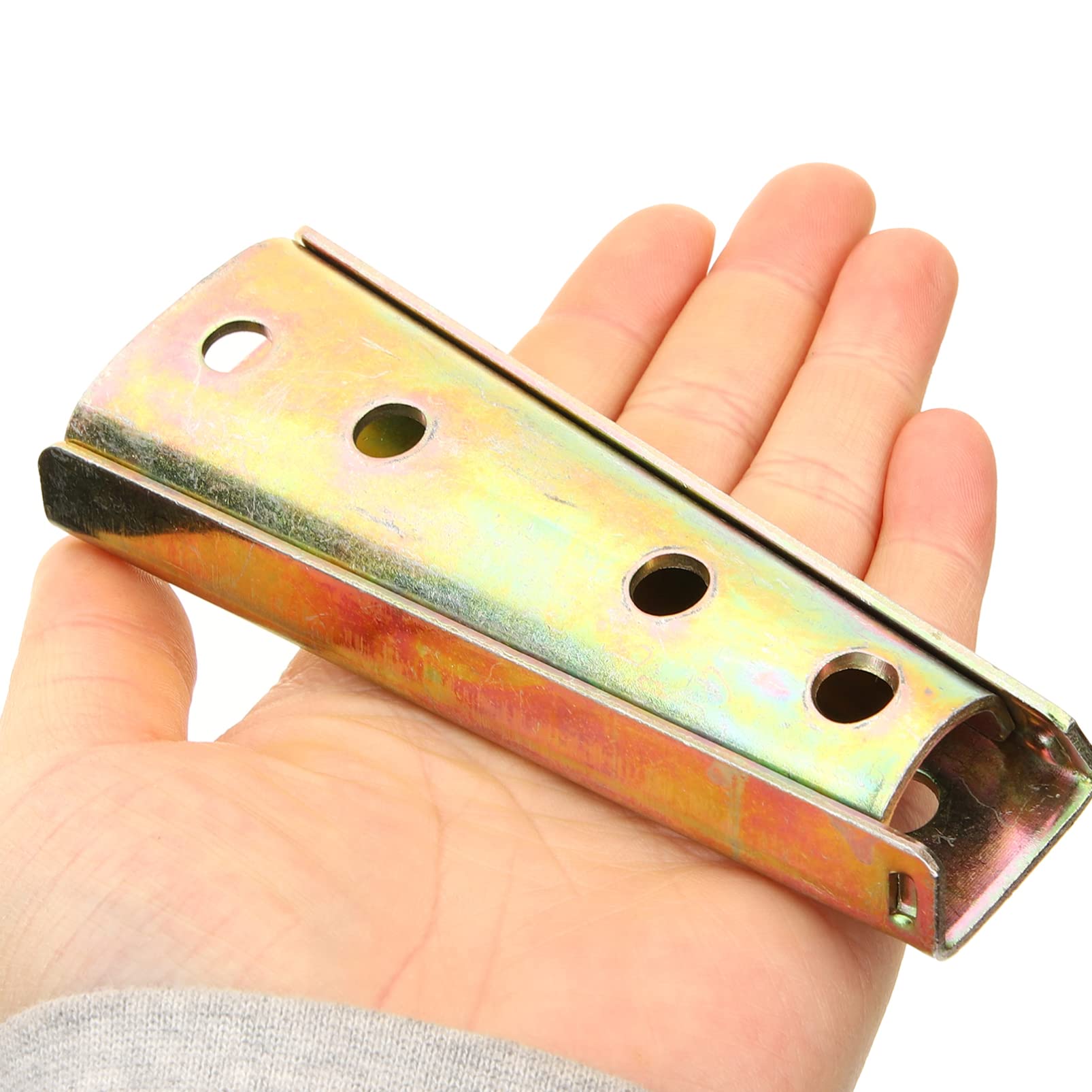 Staffa Bullone per Divano Componibile 12 Cm in Metallo Leggero, Connettore Stabile per Fissaggio Mobili, Ricambio per Bracciolo e Struttura Divani, Set 8 Pezzi per Uso Domestico