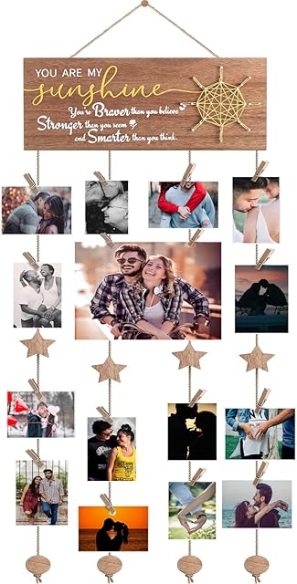 Picture Frames, Mothers Day Gifts for Mom Women, Picture Frames Collage Wall Decor Personalised Gifts for Best Friends, Wall Gallery Photo Frames Board Couples Gifts for Boyfriend Girlfriend