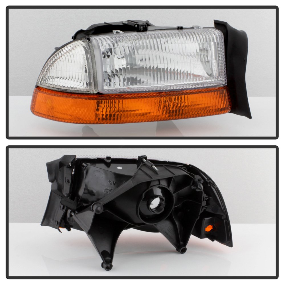 ACANII - For 1997-2004 Dodge Dakota 1998-2003 Durango Headlights Bumper Lights Signal Lamps Driver + Passenger Side