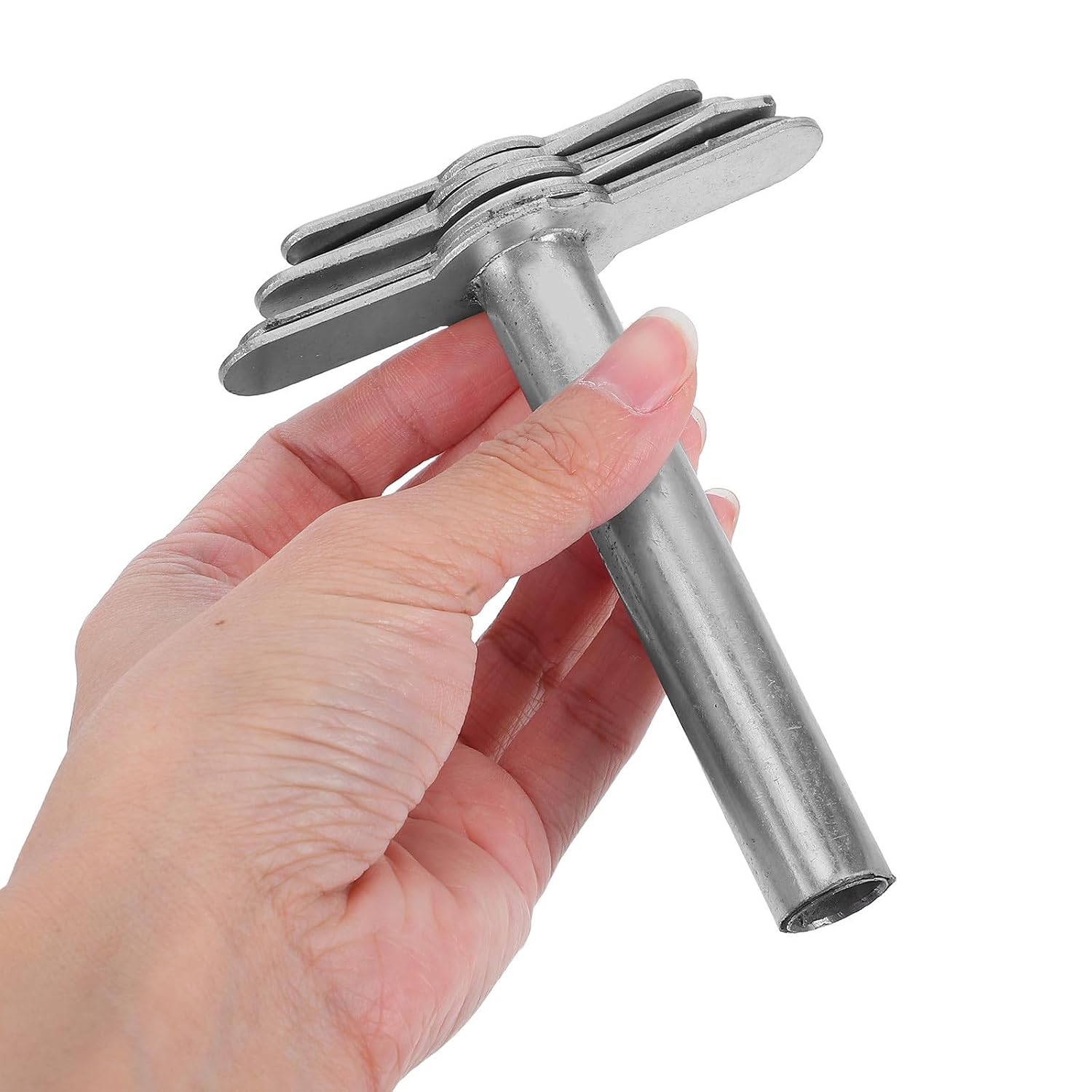 Abaodam Laboratory Rubber Stopper Hole Puncher Manual Drilling Tool with Precise Drilling and Simple Operation Zinc-Iron Material 5-15mm Aperture for Rubber Corks