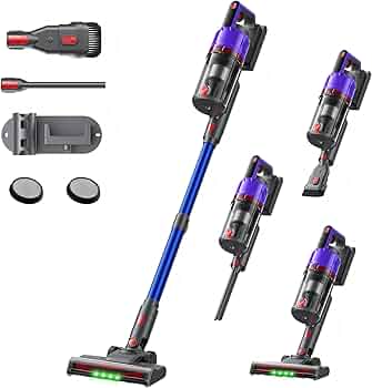 2025年版 掃除機 コードレス 超軽量 強力吸引 埃自動検知 スティック Amazon | 掃除機 コードレス 【2025爆進化！75kpa強力吸引・自立式・55