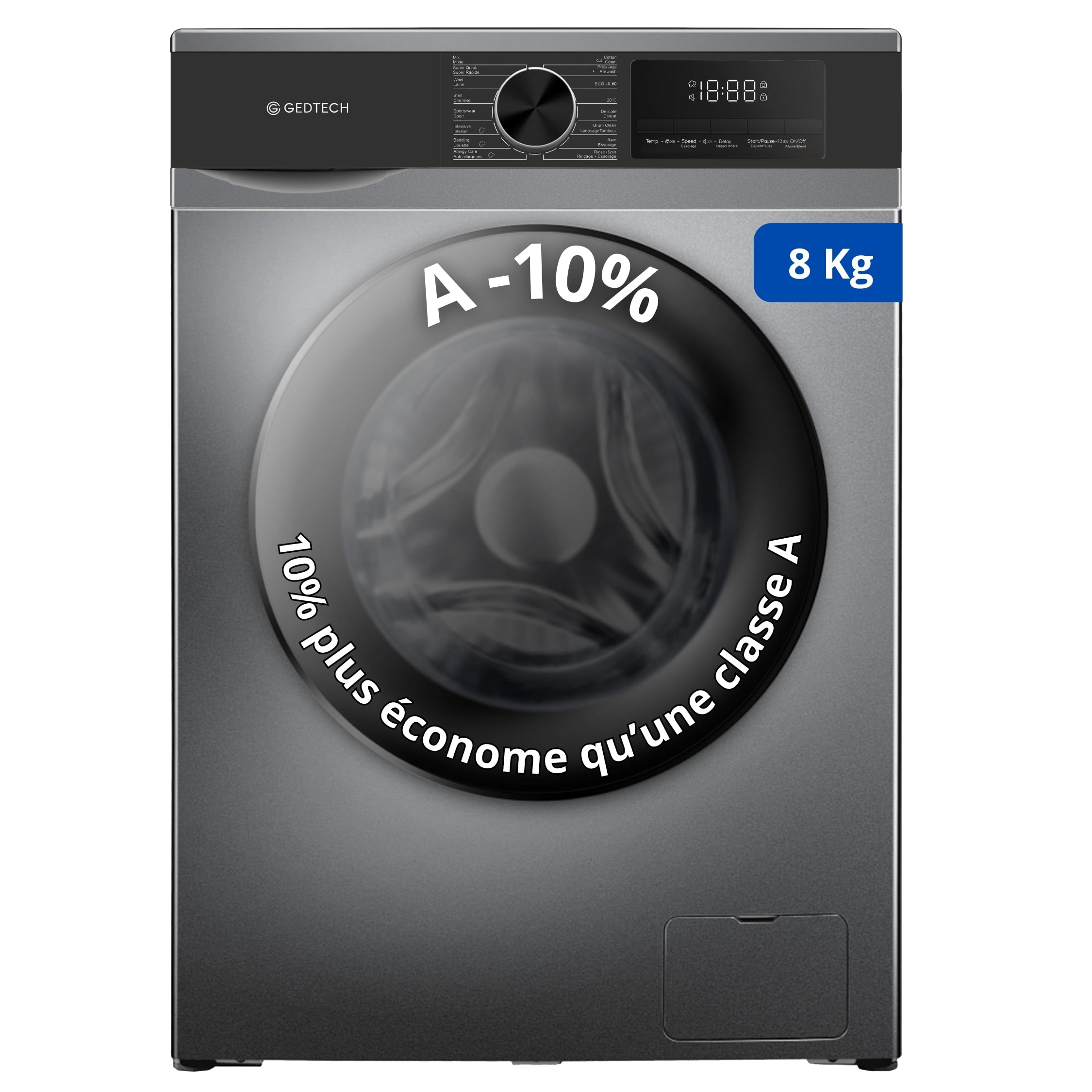 Lave‑linge GEDTECH GLL81400BL 8 kg