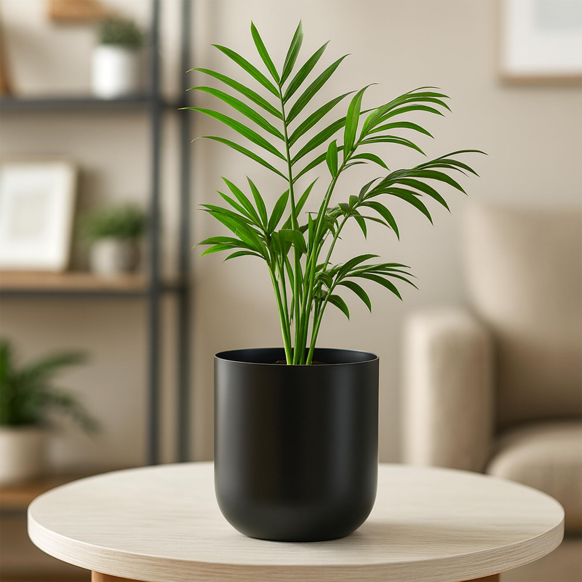 Metallic Miniature Planters - Gold Set of 2 -11
