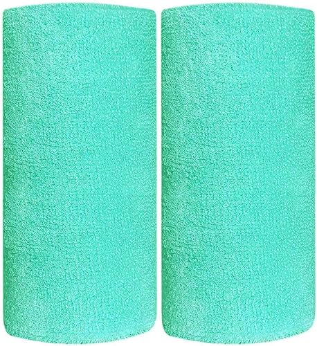 Miniatura 5 de Banda para el sudor de muñeca de 6 pies en 26 colores neón diferentes, tela de rizo de algodón atlético, ideal para todas las actividades al aire