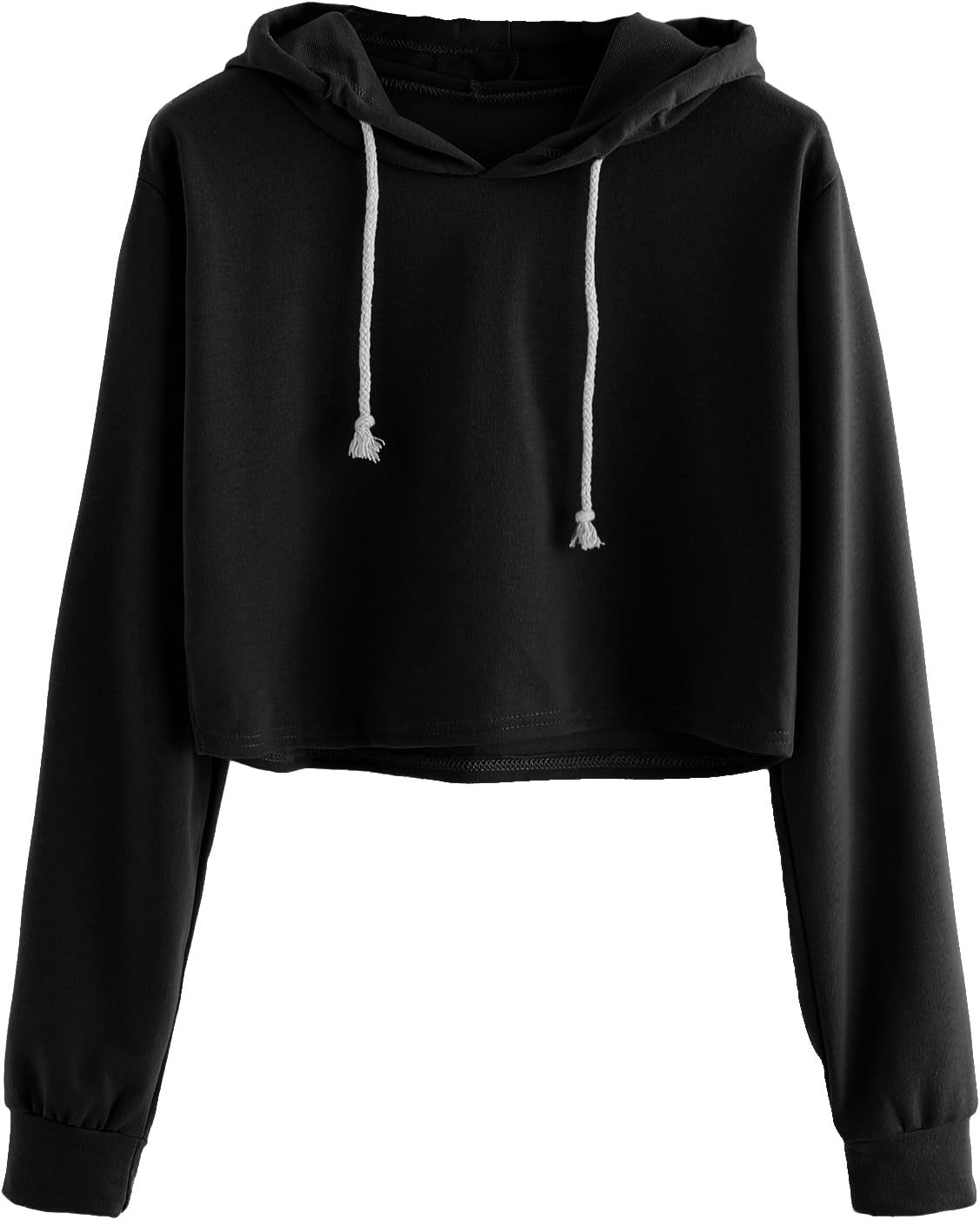 MakeMeChic Women's Cropped Hoodie Halloween Skull Boob Sweatshirt Crop Top