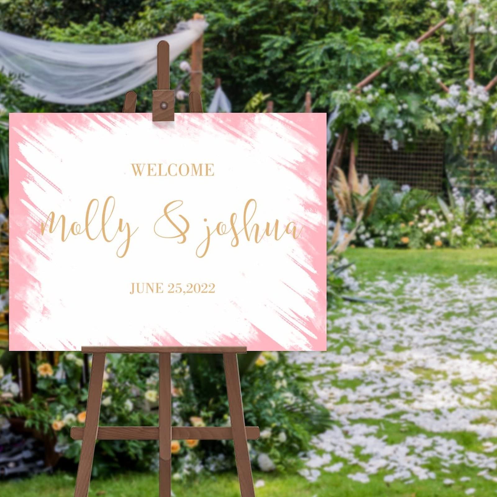 Panneau de bienvenue de mariage pour décoration de fête prénatale