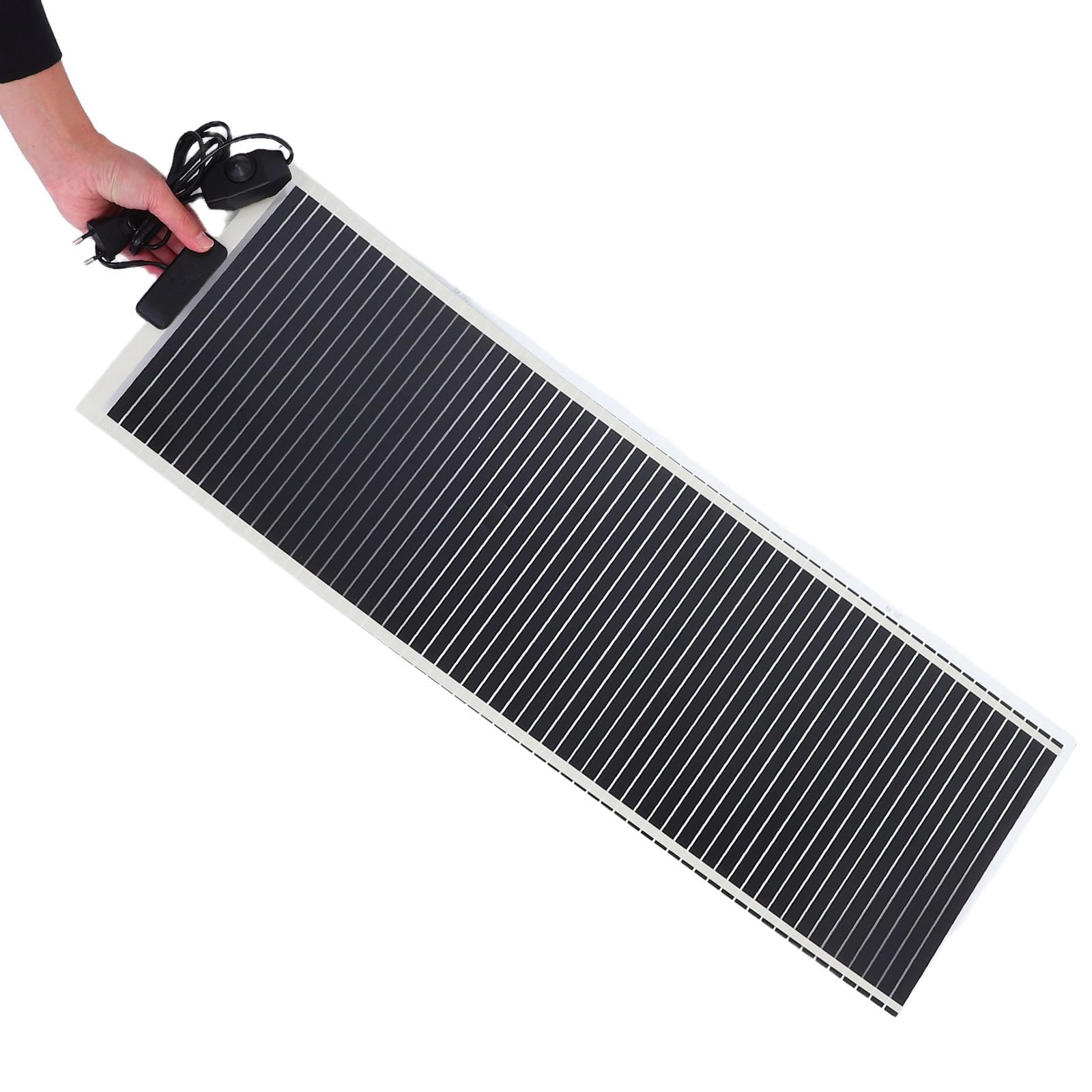 WOONEKY Almohadilla Calefactora para Terrarios de Reptiles Manta Térmica de Tortuga Ajustable 45W 28X80 CM Compatible con Envases de Vidrio con Control de Temperatura y Enchufe