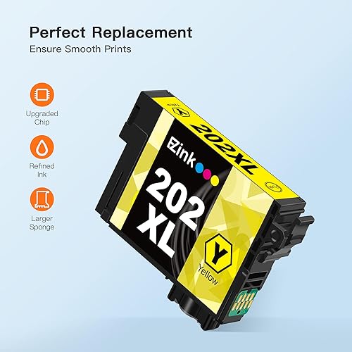 Miniatura 4 de E-Z Ink Cartucho de tinta remanufacturado de repuesto para impresora Epson 202 XL 202XL T202XL para usar con impresora Workforce WF-2860 Expression