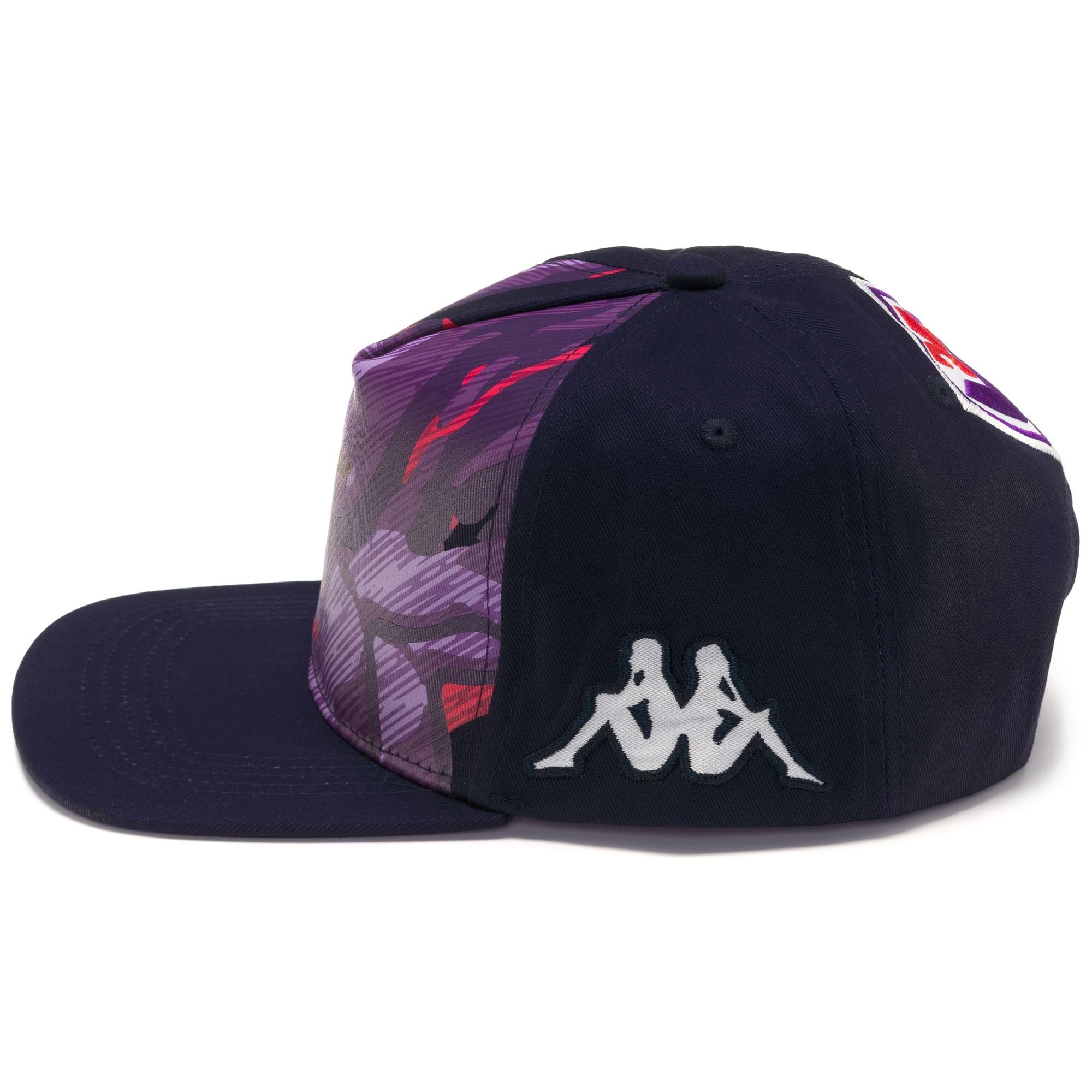 Kappa Cappello Fiorentina - Unisex, Cotone 100%, Design Con Omini Ricamati, Per Tifosi - Foto 2