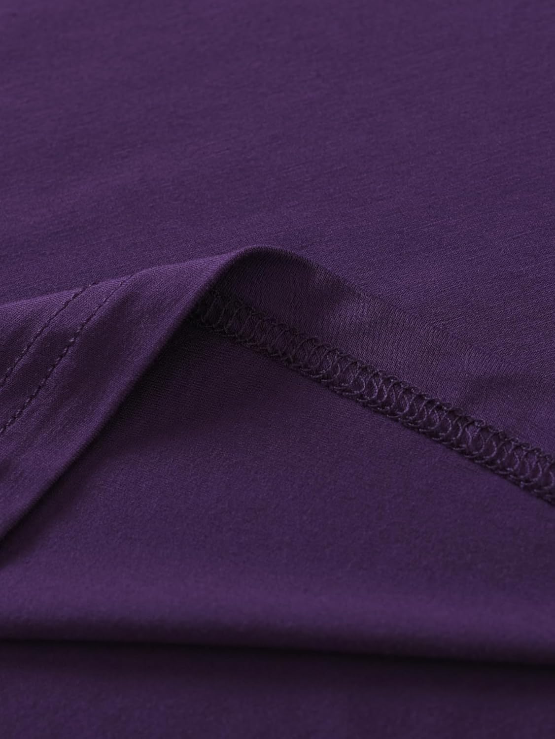 Latuza Women's Bamboo Viscose Pajama Tops V Neck Sleep Shirt 2 Pack - Image 6