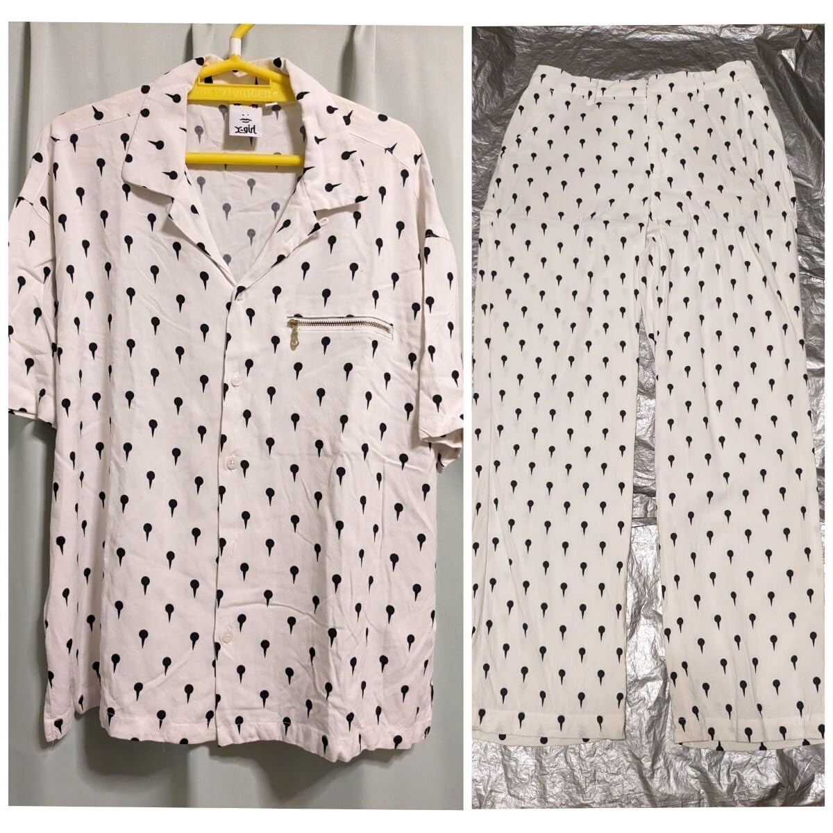 Amazon.co.jp: ジョジョ ブチャラティ セットアップ X-GIRL レーヨン  