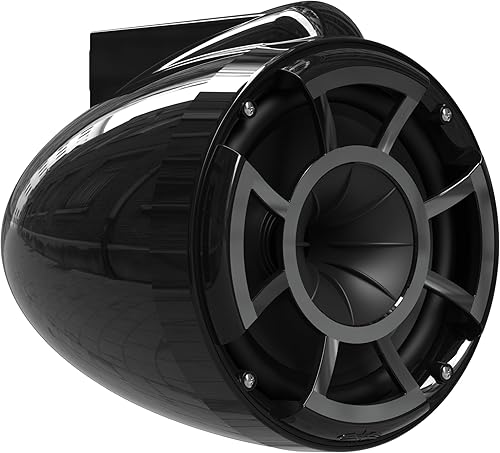 Miniatura 5 de Wet Sounds Altavoces de torre EFG HLCD Series Revolution de 8 pulgadas, color negro con kit de montaje X
