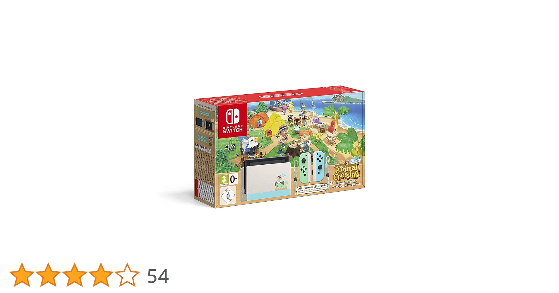 Console Nintendo Switch Animal Crossing : New Horizons Edition +