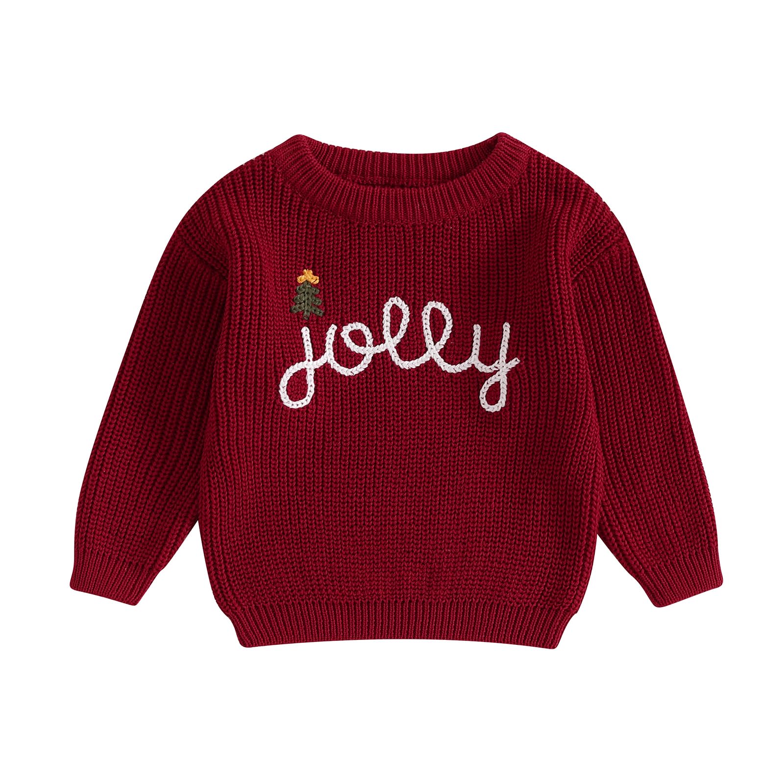 LSFYSZD Toddler Baby Girls Boys Halloween Pumpkin Sweaters Long Sleeve Crew Neck Winter Warm Knitwear Pullover Jumpers Top — view 26