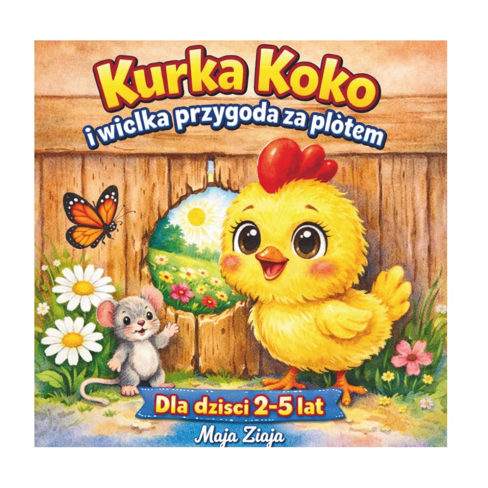 Kura Koko i wielka przygoda za płotem: Rozgrzewająca opowieść dla dzieci o przyjaźni i przygodzie