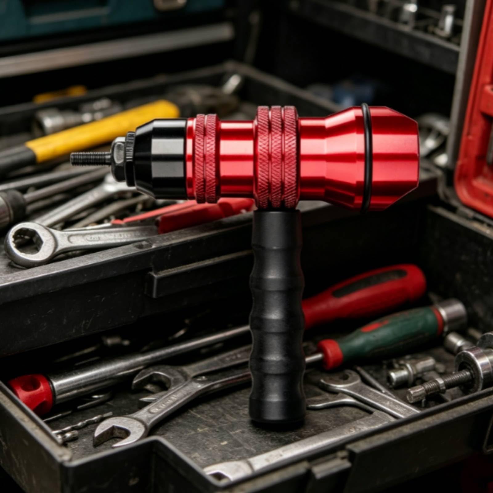 Baoblaze Adattatore Rivettatrice Elettrico Rivetto Dado Attacco Trapano Inserto Filettato Attrezzo Manuale per Montaggi Efficienti con Controllo Migliorato