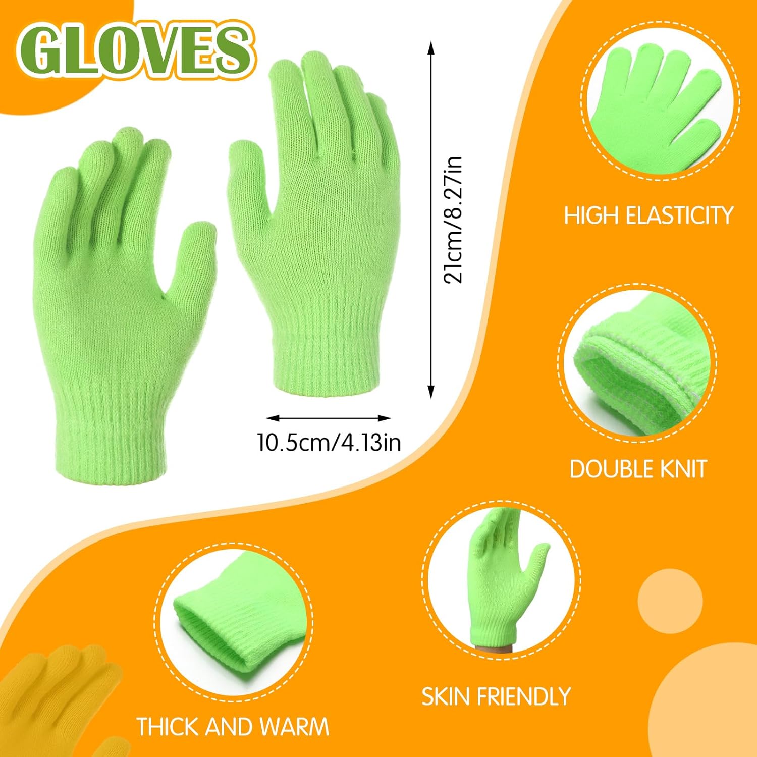 Mepase 2 Pcs Halloween Cosplay Headwear Green Trapper Hat Vintage Gloves Character Beanie Knitted Hat for Adult Halloween Cosplay - Image 3