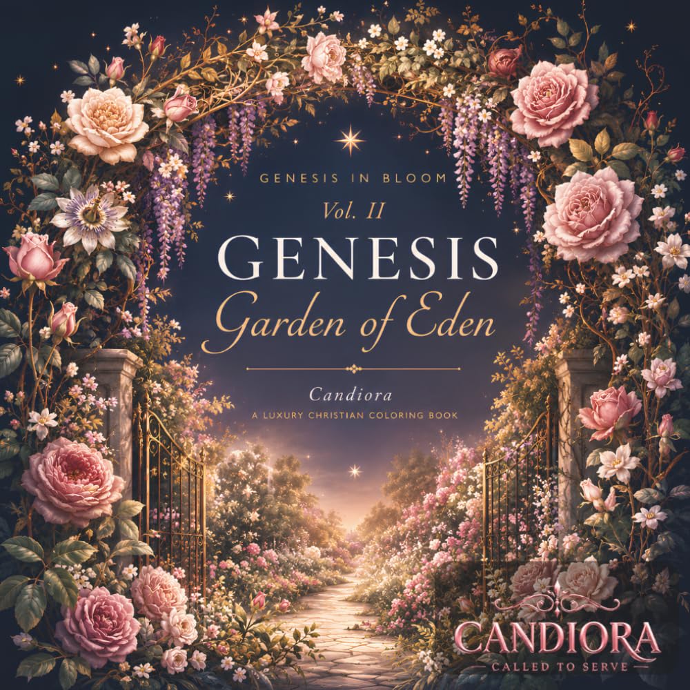 Genesis in Bloom: Garden of Eden: A Luxury Christian Coloring Book for Women — Eden's Botanical Beauty, Paradise Florals & Scripture Art | Stress Relief Faith Coloring | Premium Adult Christian Gift