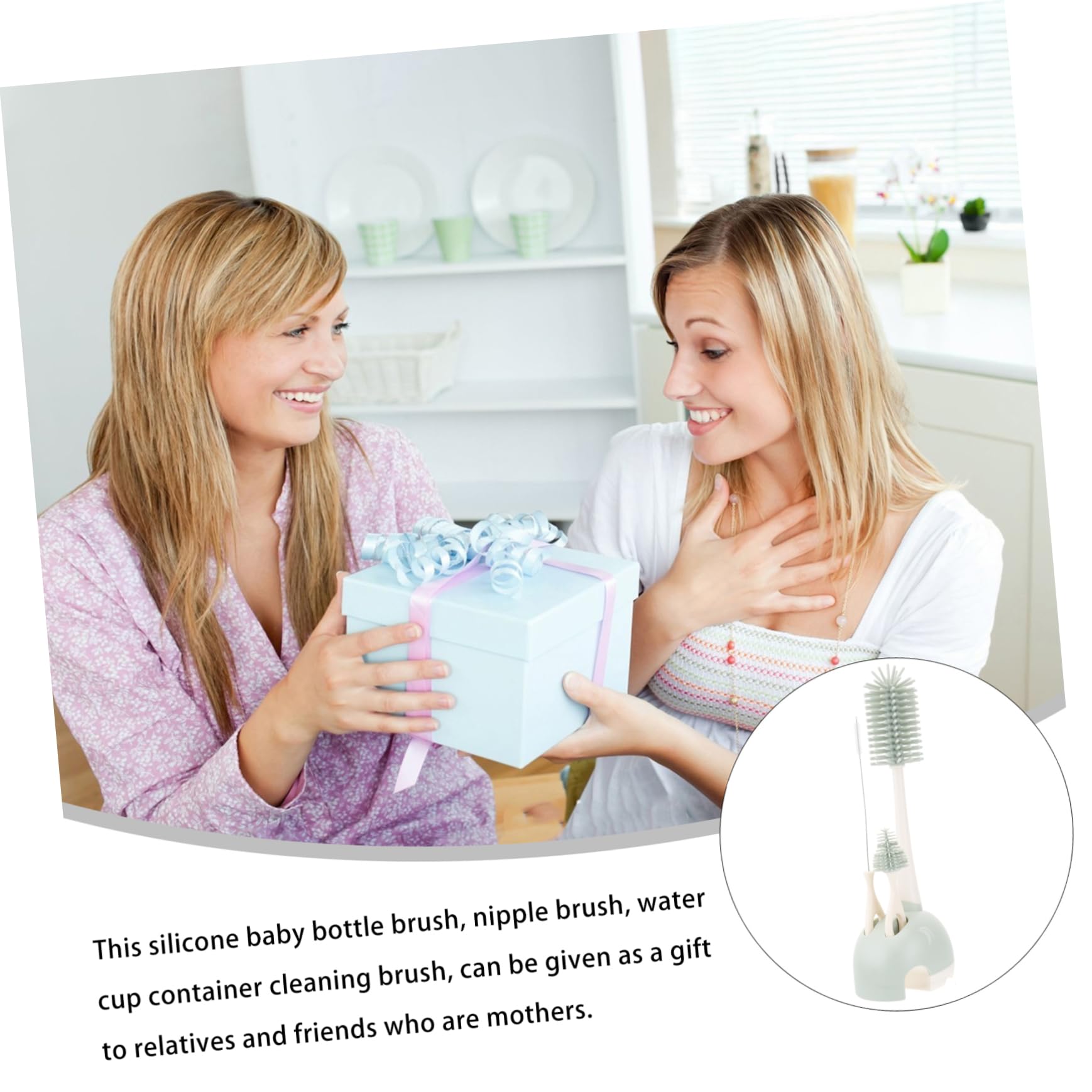 ifundom 2piezas Cepillos De Limpieza De Biberones De Silicona Limpiador De Botellas Cepillo Compacto y Ligero para Biberones y Tetinas Material y Silicona Premium Diseño Único para