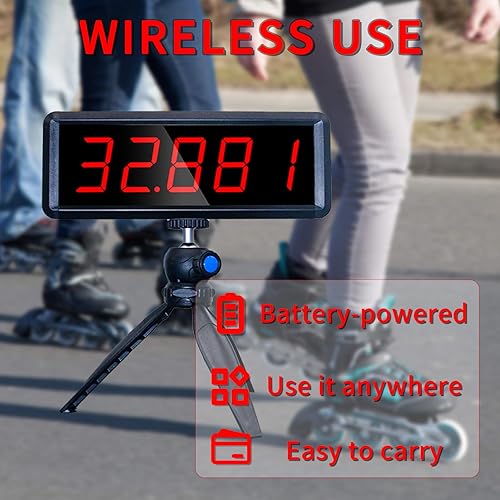 Miniatura 2 de Temporizador láser inalámbrico para sprints, sistema de temporizador láser para pista 40 60 yardas, cronómetro para correr y transitar velocidad (2