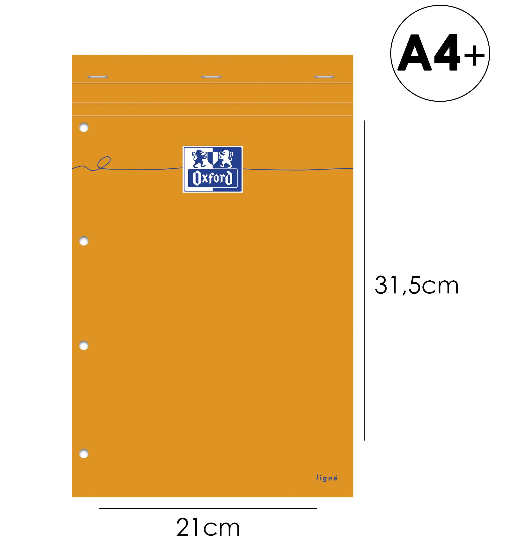 OXFORD 5 stuks notitieblokken, geperforeerd, oranje, A4 , grote ruiten, Seyès, 80 vellen, geniet, zijkant, gecoat, oranje OXFORD 5 stuks notitieblokken, geperforeerd, oranje, A4 , grote ruiten, Seyès, 80 vellen, geniet, zijkant, gecoat, oranje
