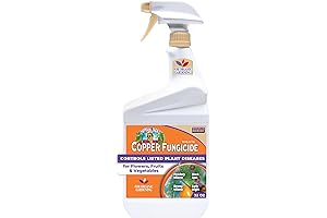Captain Jack's Copper Fungicide, 32 oz Ready-to-Use Spray for Organic Gardening, Controls Common Diseases