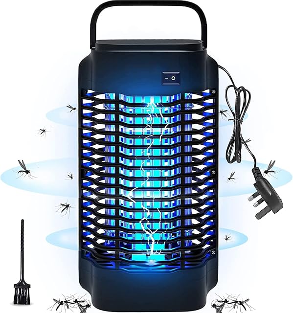 WUEAOA Mosquito Killer Lamp,360° Physical Electric Fly killer Fly Insect Trap with 18W UV Light,Home Use Portable Wall-Mounted Bug Zapper for Indoor & Outdoor 100-150